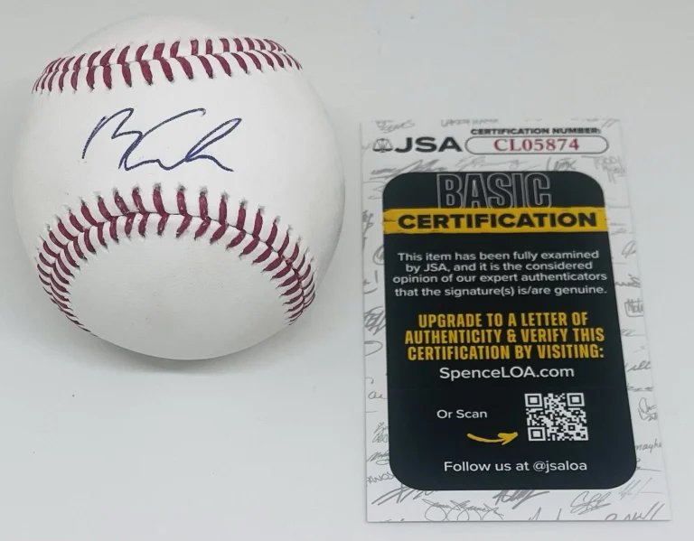 BILLY CARLSON SIGNED RAWLINGS MAJOR LEAGUE BASEBALL CHICAGO WHITE SOX JSA COA