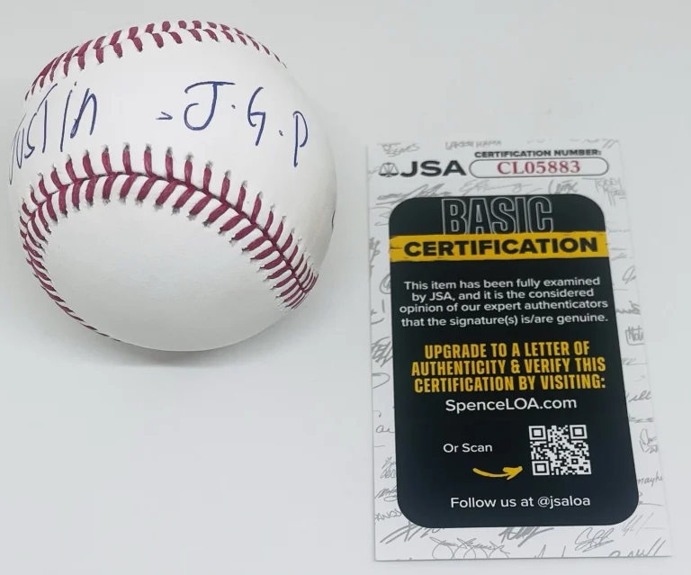 JUSTIN GONZALES SIGNED RAWLINGS MAJOR LEAGUE BASEBALL BOSTON RED SOX JSA COA