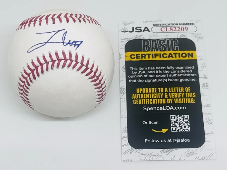 LUIS PENA SIGNED RAWLINGS MAJOR LEAGUE BASEBALL MILWAUKEE BREWERS JSA COA