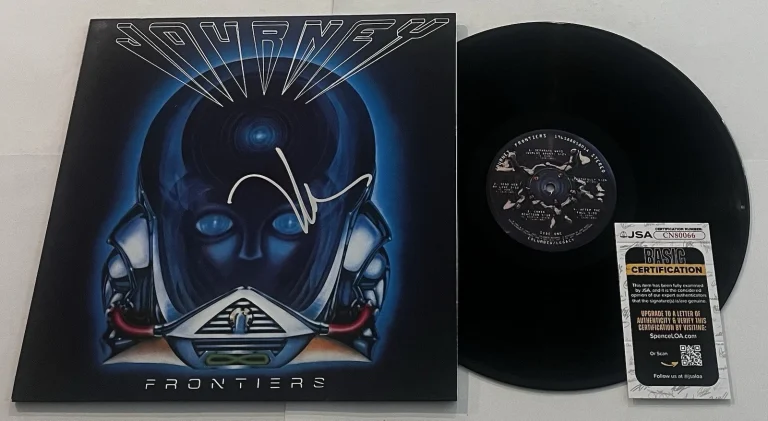 NEAL SCHON SIGNED JOURNEY FRONTIERS LP VINYL RECORD ALBUM JSA COA
