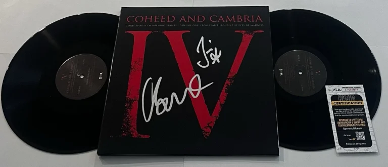 COHEED AND CAMBRIA SIGNED GOOD APOLLO LP VINYL RECORD ALBUM CLAUDIO SANCHEZ JSA