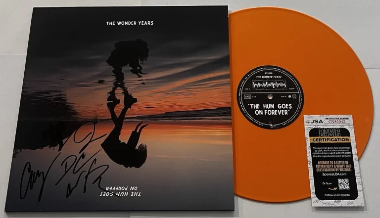 THE WONDER YEARS SIGNED THE HUM GOES LP VINYL RECORD ALBUM DAN CAMPBELL +5 JSA