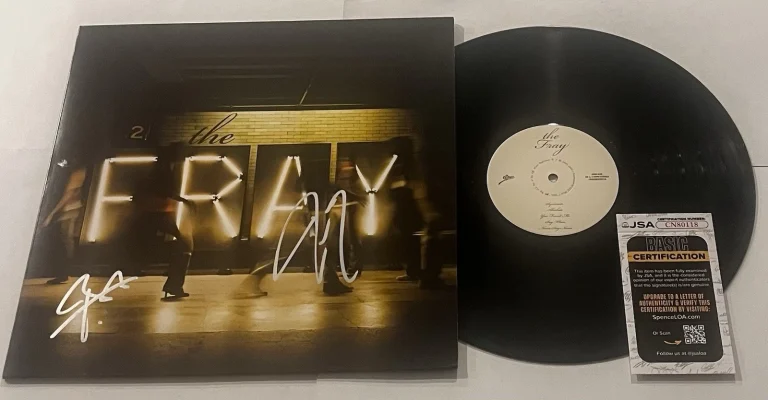 THE FRAY BAND SIGNED LP VINYL RECORD ALBUM JOE KING BEN WYSOCKI JSA COA