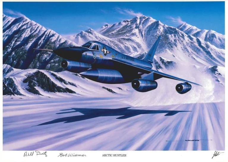 William Dietz Robert Widmer Signed Arctic Hustler Print Stan Stokes Dual Signed