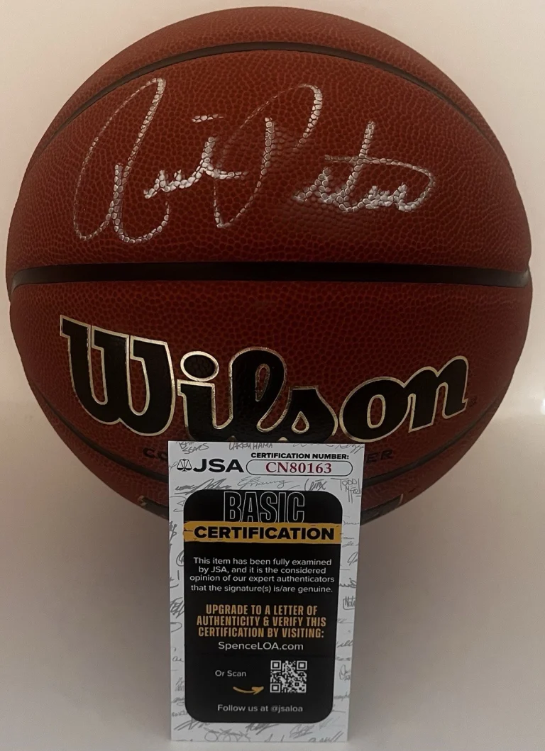 RICK PITINO SIGNED WILSON NCAA FINAL FOUR BASKETBALL KENTUCKY LOUISVILLE JSA COA