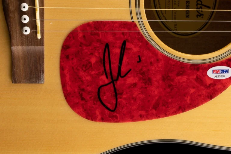 Jon Pardi Signed Fender Acoustic Guitar PSA DNA COA w/ Fender Case