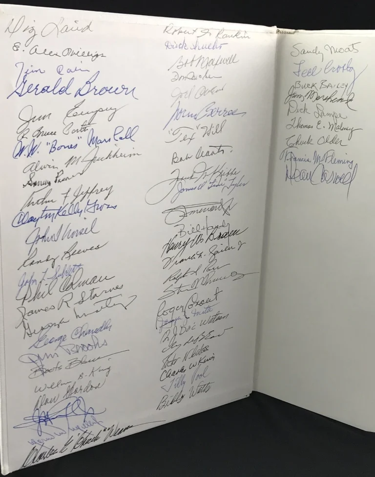 American Fighter Aces Signed Book 58 Autographs PSA DNA LOA WWII Pilots