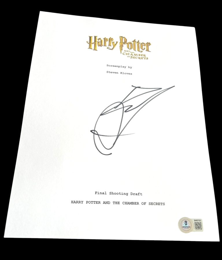 DANIEL RADCLIFFE SIGNED SCRIPT HARRY POTTER CHAMBER OF SECRETS BECKETT BAS COA E