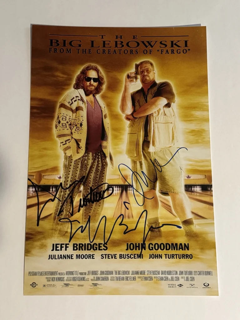 THE BIG LEBOWSKI CAST SIGNED 12x18 POSTER PHOTO AUTOGRAPHED JEFF BRIDGES +2 COA