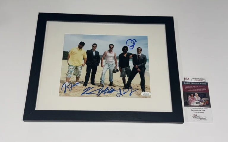ENTOURAGE SIGNED FRAMED PHOTO GRENIER PIVEN CONNOLLY DILLON FERRARA JSA COA