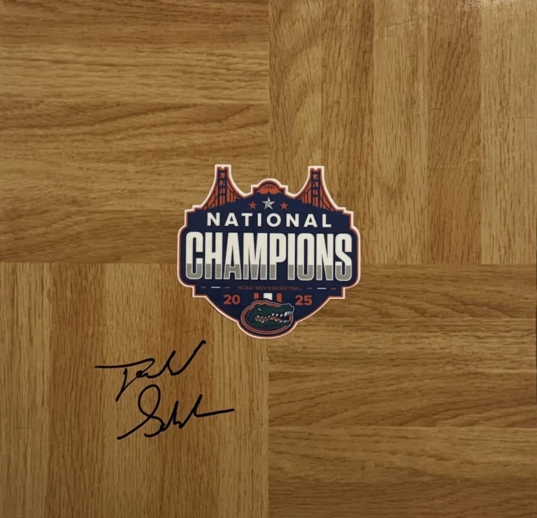 TODD GOLDEN FLORIDA GATORS BASKETBALL SIGNED FLOORBOARD AUTOGRAPHED CHAMPS COA