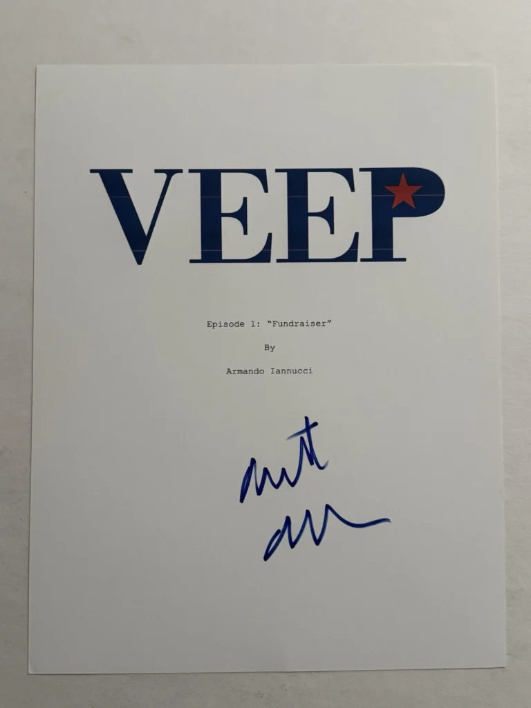 MATT WALSH SIGNED SCRIPT COVER ACTOR AUTOGRAPHED VEEP SHOW RARE COA