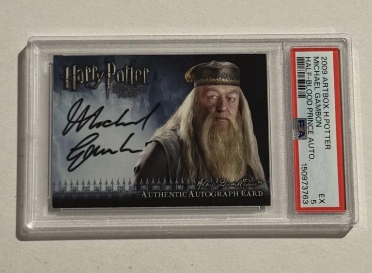 2009 Harry Potter Half Blood Prince Michael Gambon Auto Dumbledore PSA 5