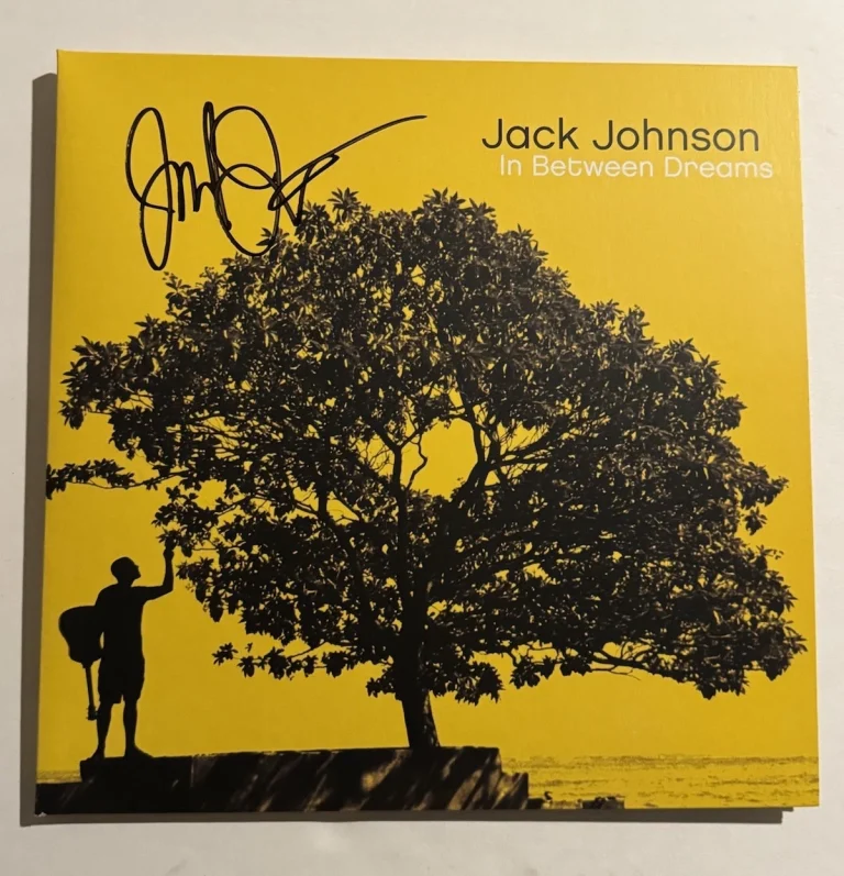 JACK JOHNSON SIGNED LP VINYL RECORD ALBUM AUTOGRAPHED SINGER LEGEND BAS COA