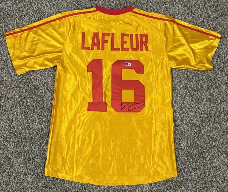 VINCE VAUGHN SIGNED DODGEBALL JERSEY AUTOGRAPHED PETER LAFLEUR SIZE L BAS COA