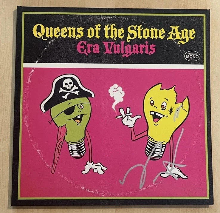 JOSH HOMME QUEENS OF THE STONE AGE SINGER SIGNED VINYL ALBUM LP AUTOGRAPHED COA