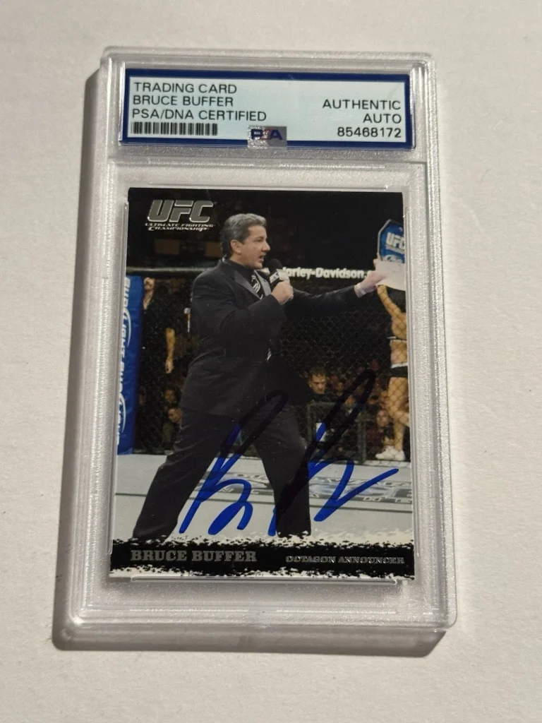 2009 Topps UFC Round 1 RC Auto, Bruce Buffer Rookie Signed PSA/DNA