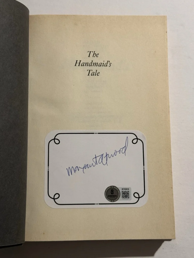 MARGARET ATWOOD SIGNED The Handmaid's Tale 1986 Hardcover 1st Edition BAS COA