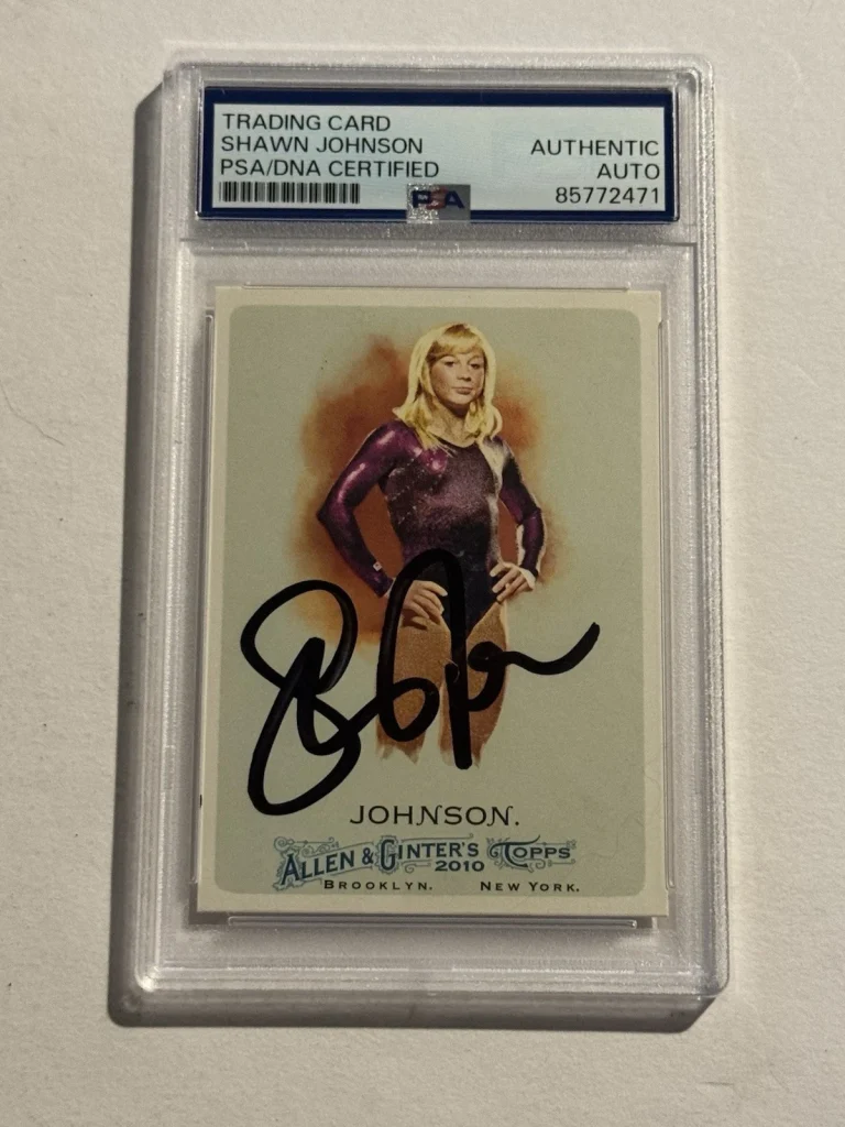 2010 Topps Allen & Ginter Shawn Johnson Gymnastics Signed Auto Card #236 PSA/DNA