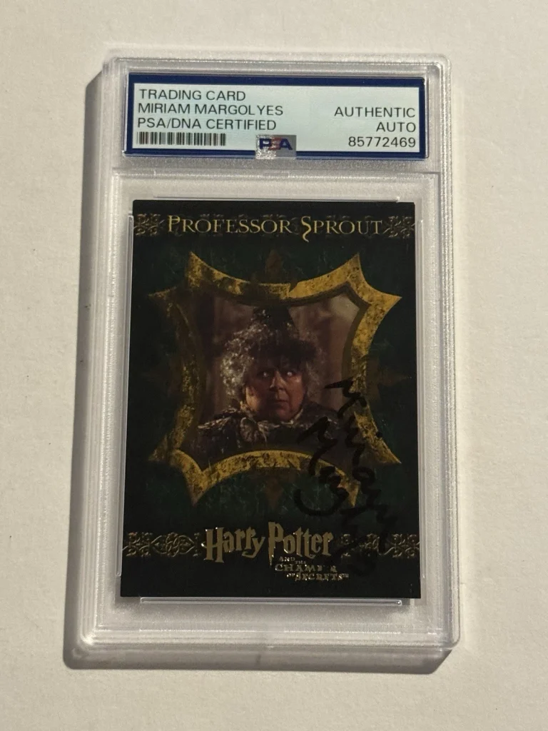 Miriam Margolyes Signed Auto Harry Potter Chamber of Secrets 2006 ArtBox PSA