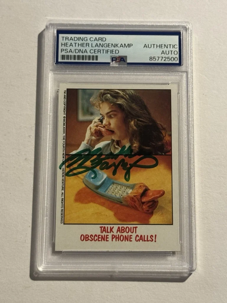 Heather Langenkamp Signed Auto Topps Nightmare on Elm Street PSA