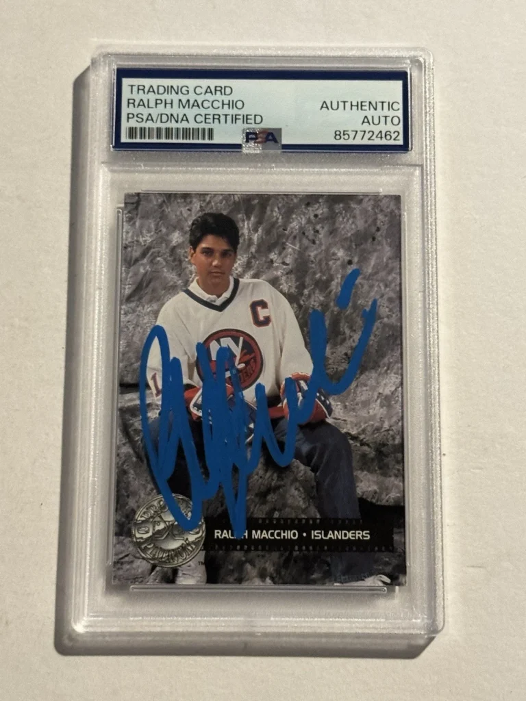 1991 Pro Set Platinum Ralph Macchio SIGNED AUTO RC #295 PSA Celebrity Captain