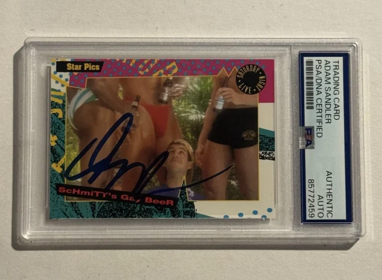 Adam Sandler Signed 1992 Star Pics #144 SNL RC Rookie Auto Autograph PSA