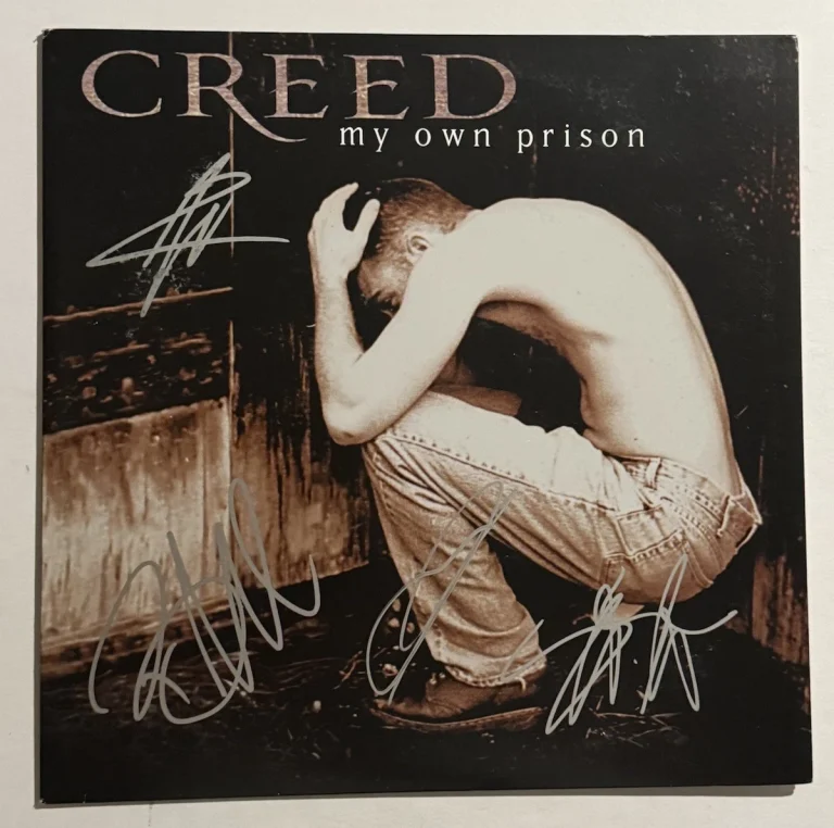 CREED FULL BAND SIGNED LP VINYL RECORD ALBUM AUTOGRAPHED SCOTT STAPP RARE COA
