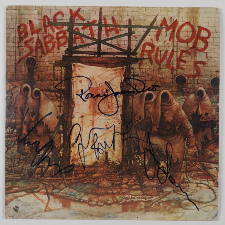 Black Sabbath DIO JSA Autograph Signed Album Vinyl Record  Mob Rules +