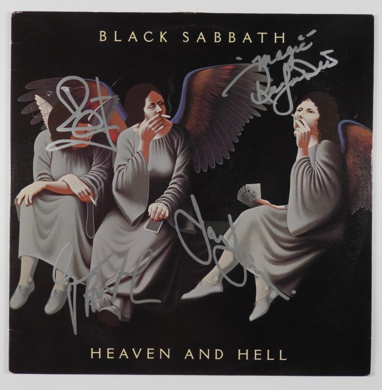 Black Sabbath DIO JSA Autograph Signed Album Vinyl Record  Heaven & Hell +