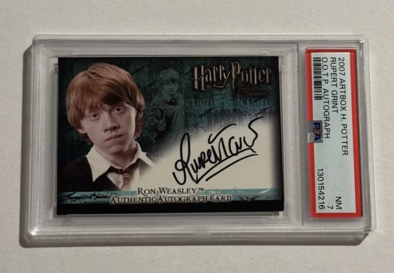 2007 Artbox Harry Potter The Order Of The Phoenix Rupert Grint Auto Ron PSA 7