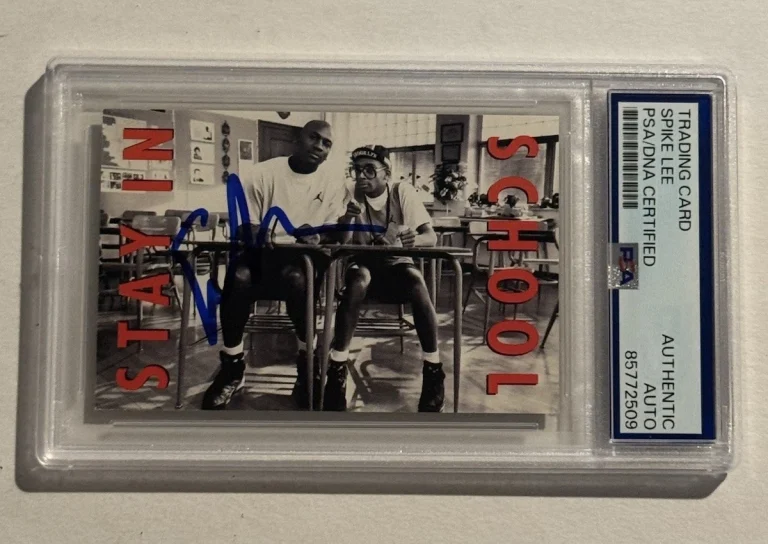 SPIKE LEE SIGNED AUTO RC ROOKIE 1991 Nike Michael Jordan CARD RARE #4 PSA