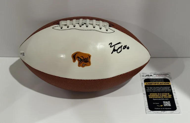 TAYLEN GREEN SIGNED FOOTBALL CLEVELAND BROWNS NFL STAR JSA COA