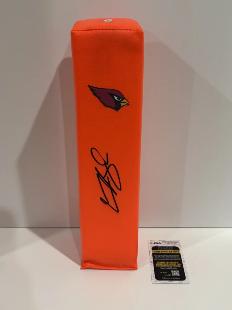 CARSON BECK SIGNED TOUCHDOWN PYLON ARIZONA CARDINALS FOOTBALL JSA COA