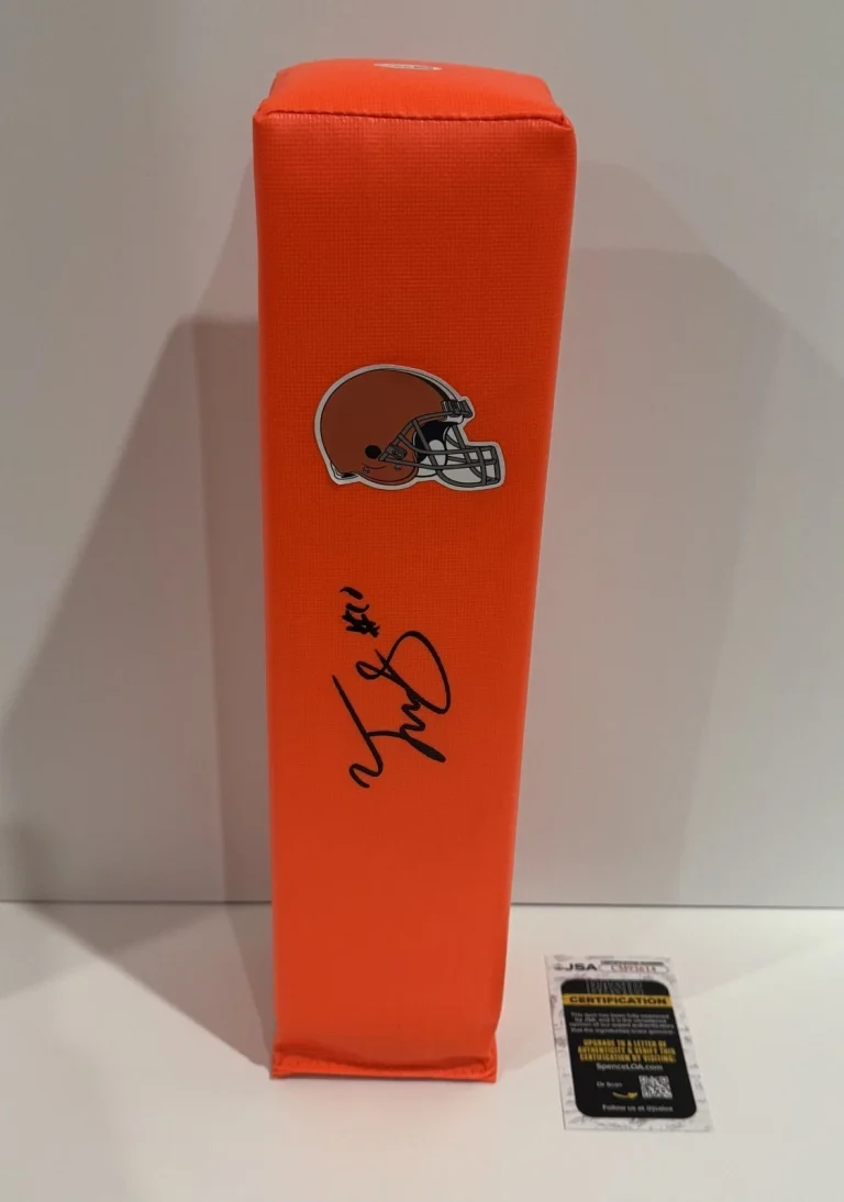 TAYLEN GREEN SIGNED TOUCHDOWN PYLON CLEVELAND BROWNS JSA COA