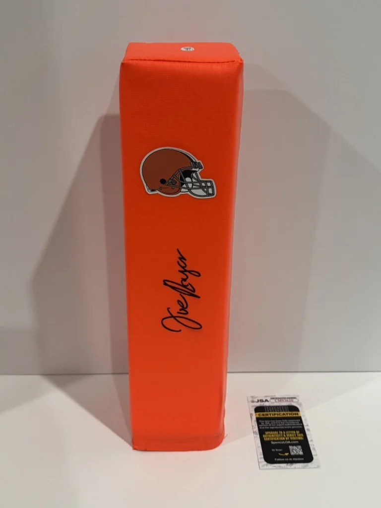 JOE ROYER SIGNED TOUCHDOWN PYLON CLEVELAND BROWNS FOOTBALL JSA COA