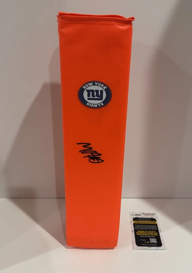 MALACHI FIELDS SIGNED TOUCHDOWN PYLON NEW YORK GIANTS FOOTBALL JSA COA