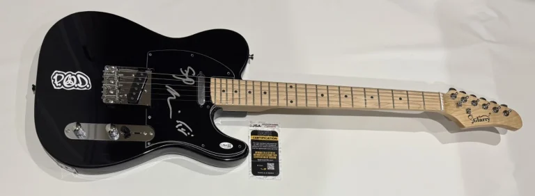 P.O.D. SIGNED ELECTRIC GUITAR SONNY SANDOVAL MARCOS TRAA JSA COA