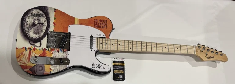 BLAKE SCHWARZENBACH SIGNED JAWBREAKER 24 HOUR REVENGE THERAPY GUITAR JSA COA