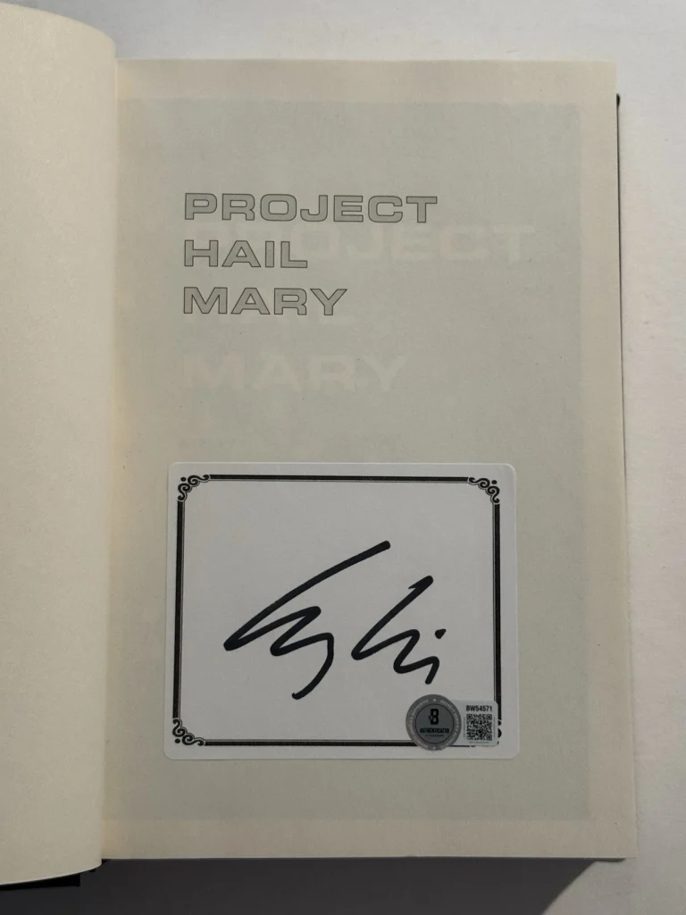 ANDY WEIR SIGNED PROJECT HAIL MARY BOOK 1st Edition AUTOGRAPHED RARE BAS COA