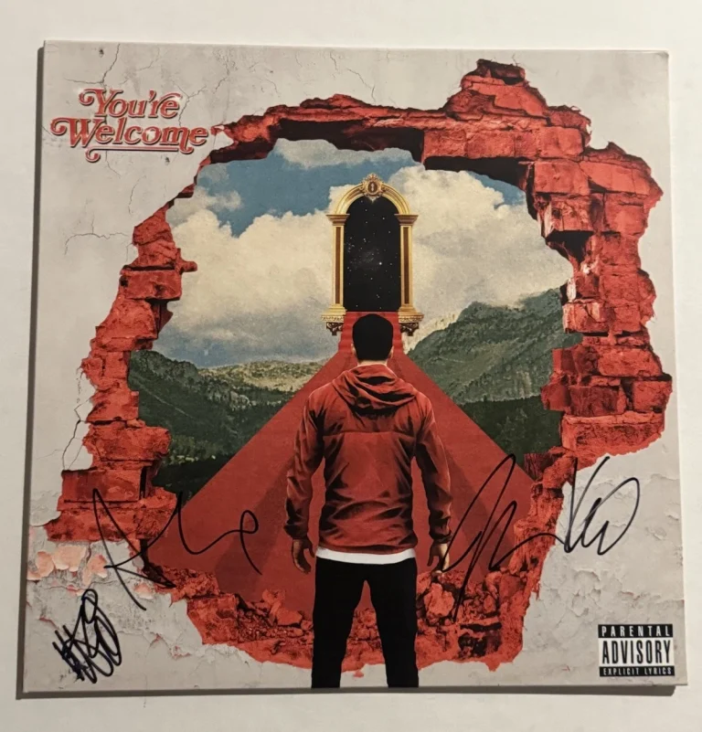 A DAY TO REMEMBER FULL BAND SIGNED VINYL ALBUM RECORD AUTOGRAPHED ROCK BAND COA