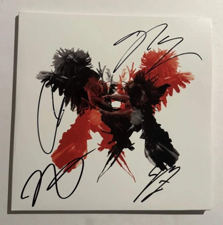 KINGS OF LEON BAND SIGNED ALBUM VINYL RECORD FULL BAND AUTOGRAPHED RARE COA
