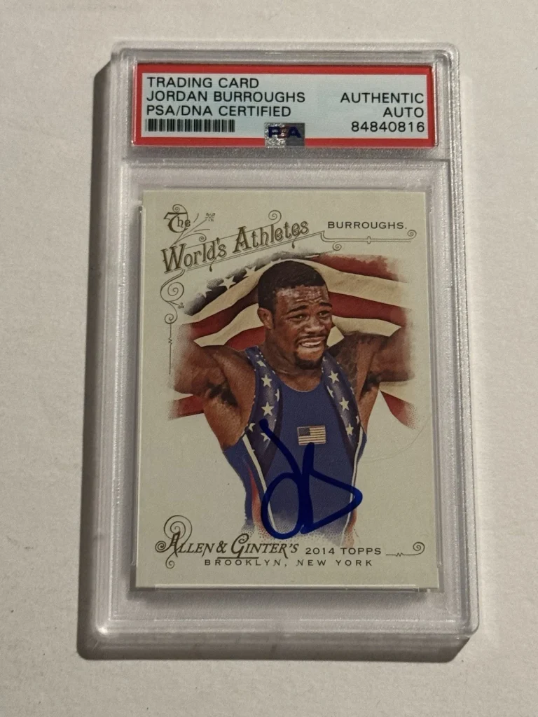 2014 Jordan Burroughs Topps Allen And Ginter Authentic Autograph Rookie PSA