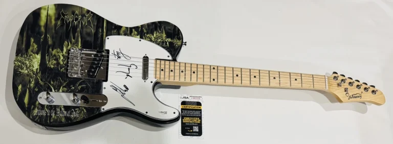 EMPEROR SIGNED CUSTOM ELECTRIC GUITAR IHSAHN SAMOTH TRYM VERY RARE JSA COA