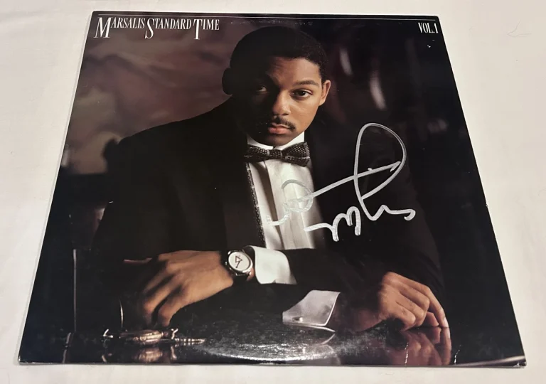 WYNTON MARSALIS SIGNED STANDARD TIME VINYL RECORD JSA