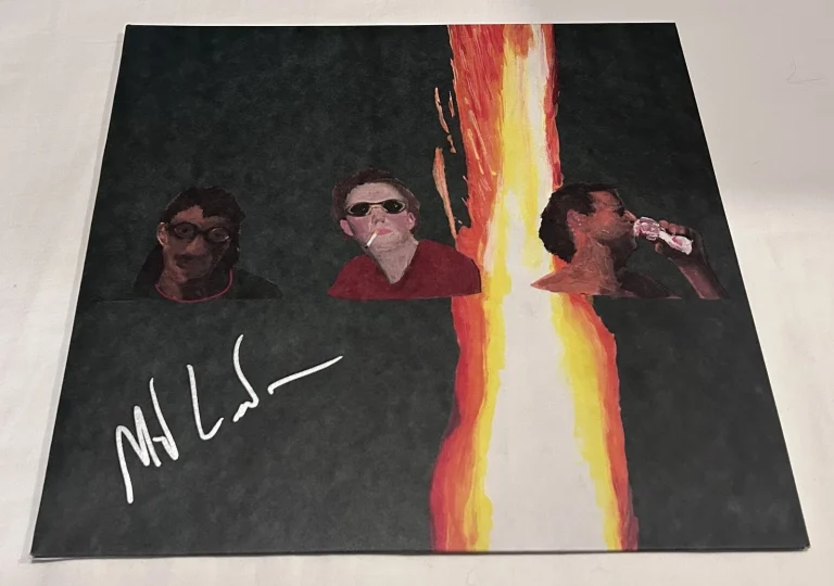 MJ LENDERMAN SIGNED MANNING FIREWORKS VINYL RECORD JSA