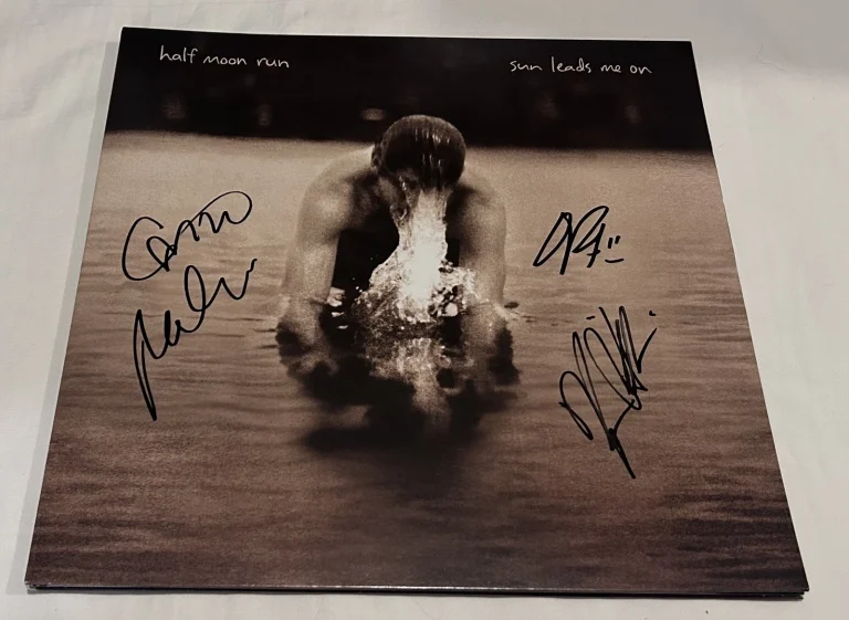 HALF MOON RUN SIGNED SUN LEADS ME ON VINYL RECORD JSA