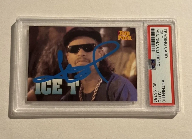 1991 Premier Rap Pack Ice T SIGNED AUTO #51 VERY RARE RAPPER ACTOR PSA