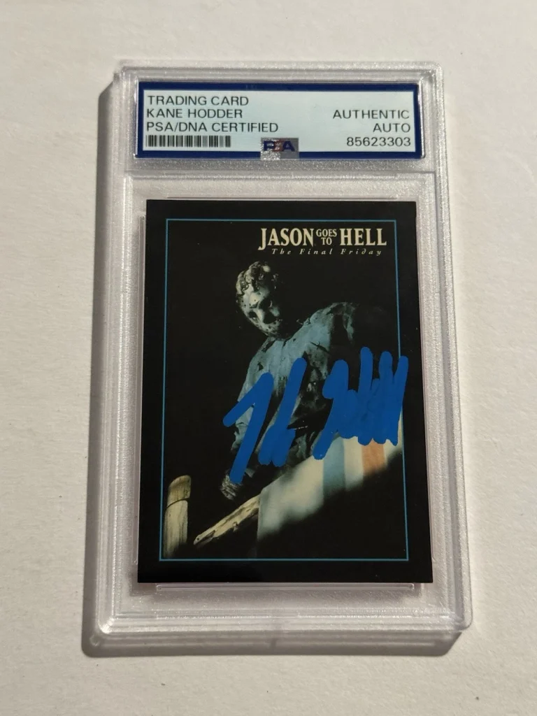 KANE HODDER SIGNED AUTO TRADING CARD 1993 JASON GOES TO HELL VOORHEES PSA