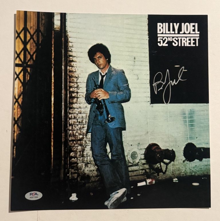 BILLY JOEL SIGNED 12x12 ALBUM FLAT PHOTO AUTOGRAPHED LEGENDARY SINGER PSA COA